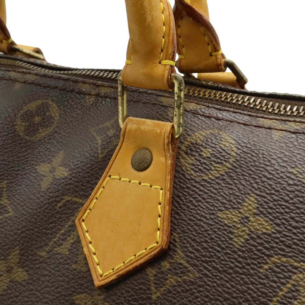 LOUIS VUITTON Brown Monogram Speedy 30 Boston Bag - Picture 9 of 10